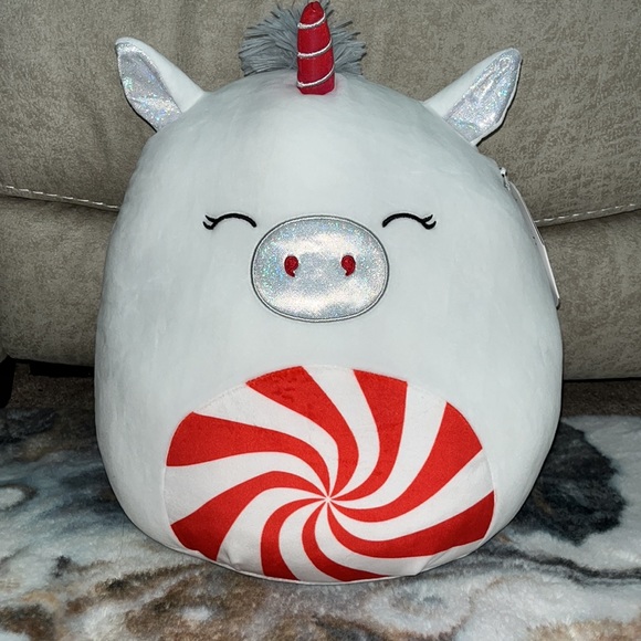 🦄 Squishmallows Panja the White Peppermint Unicorn BNWT 12” - Picture 3 of 7
